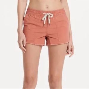 Vuori Vintage Ripstop Shorts Cinnamon Raw Hem Women's Small Cinnamon